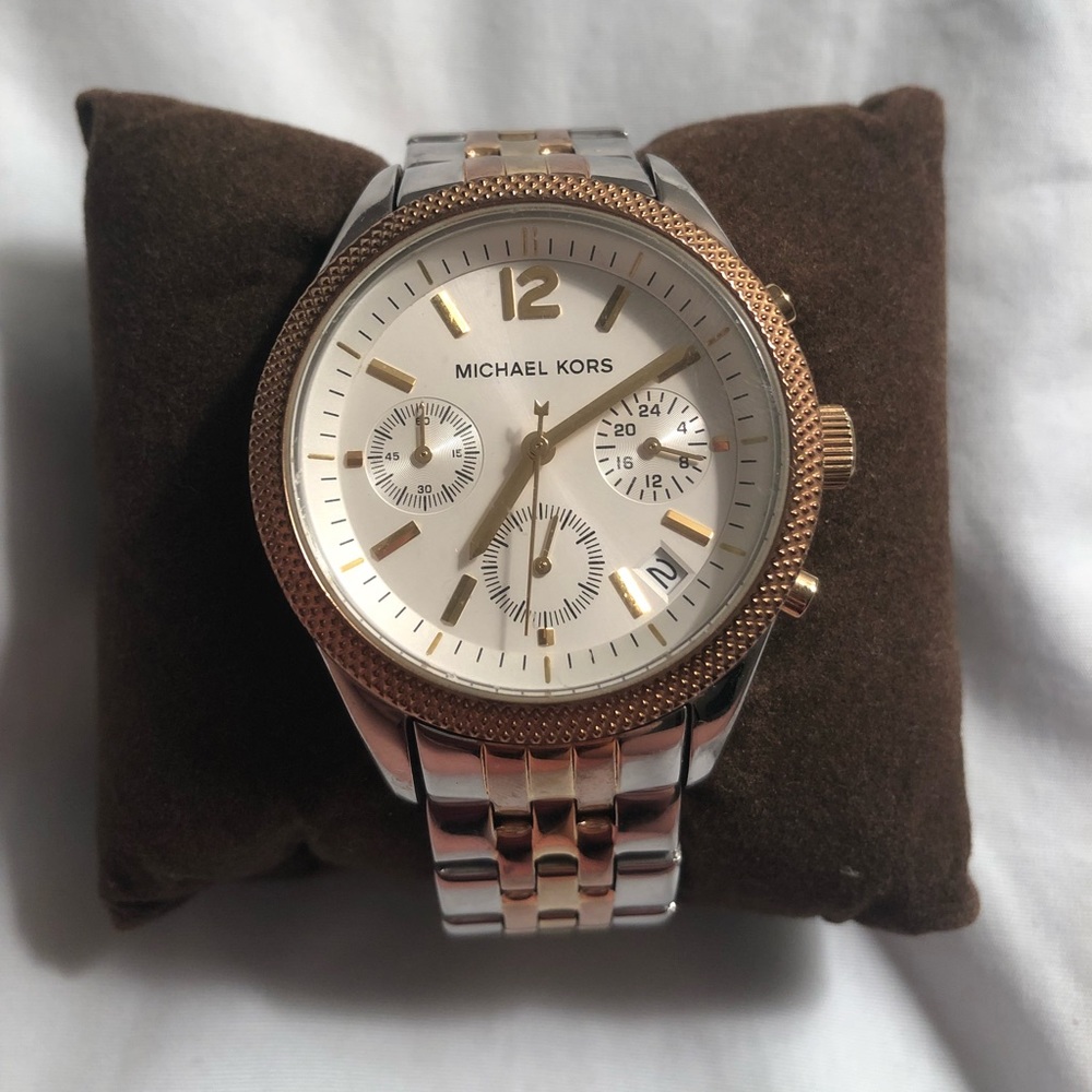 Michael Kors Tri Tone Watch MK-6131